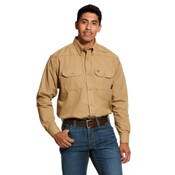 Ariat FR Featherlight Work Shirt in Khaki